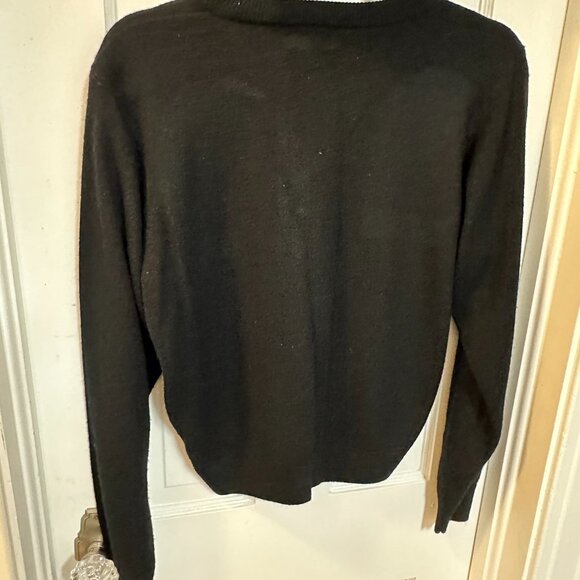 Kerri & Kelsey VINTAGE Black Cardigan with Gold Buttons-Size Small - Picture 4 of 4